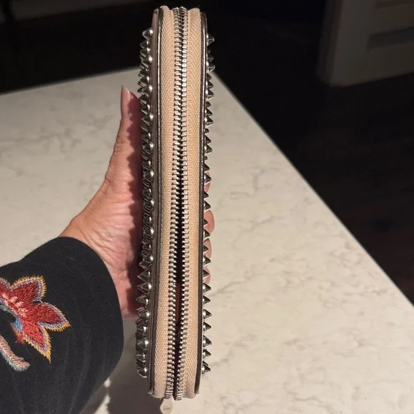 Christian Louboutin Blush Studded Wallet - Picture 15 of 15